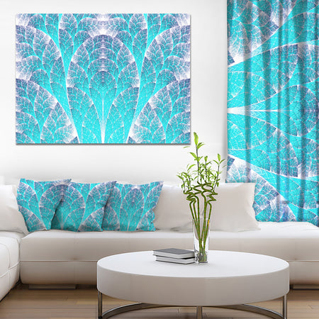 Exotic Blue Biological Organism - Abstract Art on Canvas