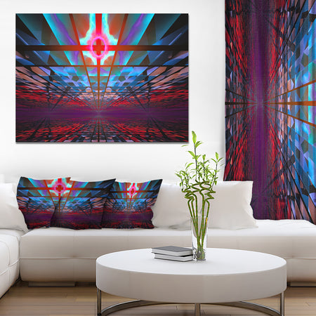 Blue Cosmic Horizons Apocalypse - Abstract Art on Canvas