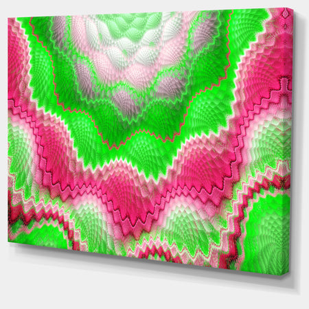 Snake Skin Exotic Flower - Extra Large Abstract Canvas Art Print Canvas