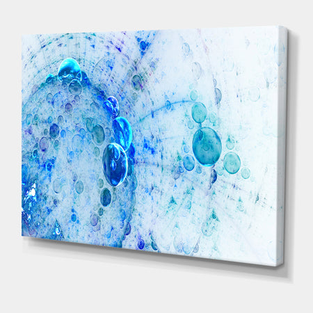 World Bubbles Fractal Pattern - Extra Large Abstract Canvas Wall Art