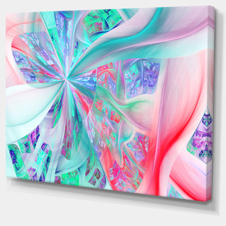 Multi-Color Fractal Exotic Plant Stems - Extra Large Canvas Art Print