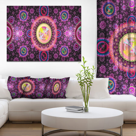 Bright Pink Psychedelic Relaxing Art - Extra Large Canvas Art Print