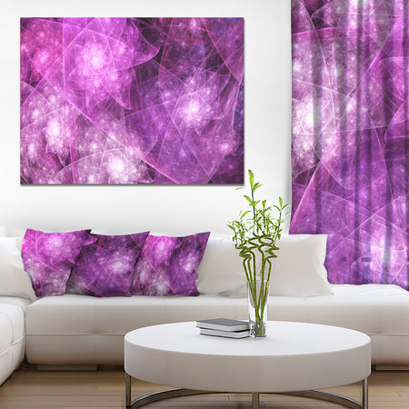 Pink Rotating Polyhedron - Extra Large Canvas Art Print