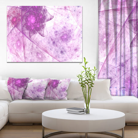 Light Purple Rotating Polyhedron - Abstract Canvas Wall Art