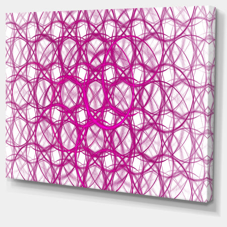 Pink Unusual Metal Grill - Abstract Canvas Wall Art
