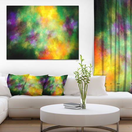 Colorful Sky with Blur Stars'Extra Large Abstract Canvas Art Print