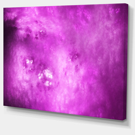 Bright Purple Sky with Stars'Extra Large Abstract Canvas Art Print