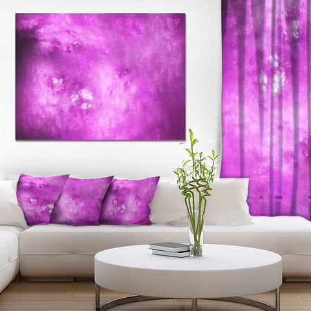 Bright Purple Sky with Stars'Extra Large Abstract Canvas Art Print