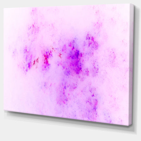 Blur Light Pink Sky with Stars'Extra Large Abstract Canvas Art Print