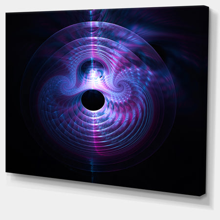 Bright Blue Magical Lights - Extra Large Abstract Canvas Art Print