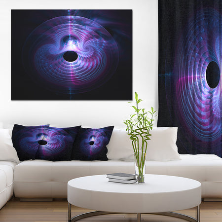 Bright Blue Magical Lights - Extra Large Abstract Canvas Art Print