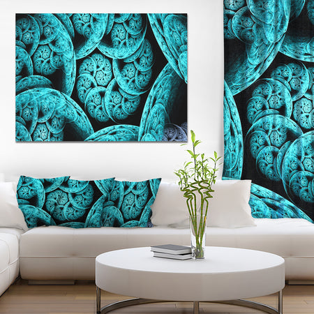 Blue Dramatic Clouds - Extra Large Abstract Canvas Art Print