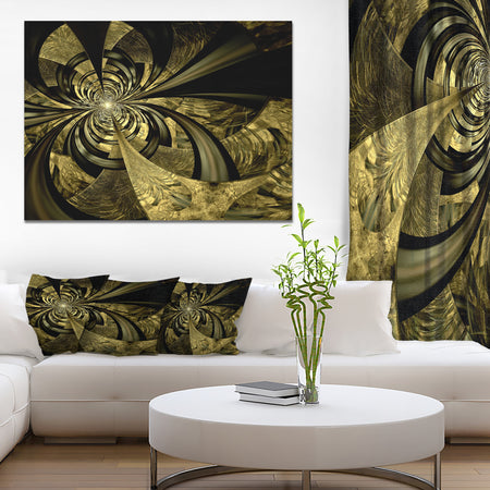 Colorful Fractal Flower Pattern - Extra Large Abstract Canvas Art Print