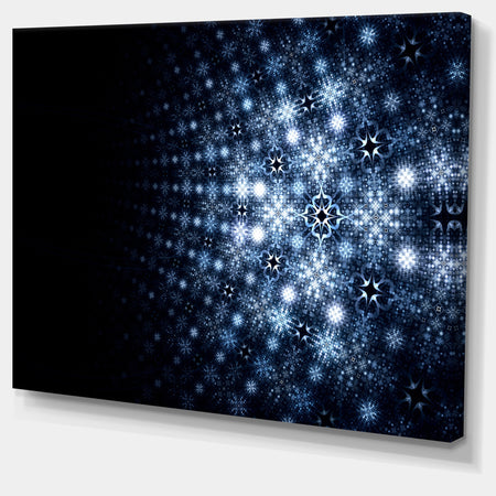 Digital Fractal Flower Perspective - Abstract Wall Art Canvas