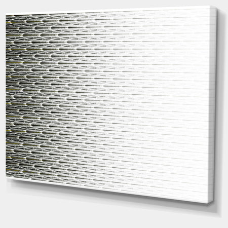 White Symmetrical Fractal Flower - Abstract Wall Art on Canvas