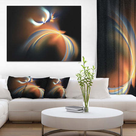 Brown Floating Fractal Designs - Abstract Art on Canvas