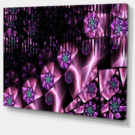 Purple Radiance of Starry Sky'Extra Large Abstract Canvas Art Print