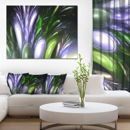 Mysterious Psychedelic Flower'Extra Large Abstract Canvas Art Print