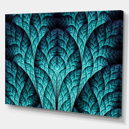 Blue Exotic Biological Organism - Abstract Artwork on Canvas