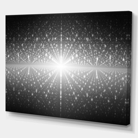 Cosmic Galaxy with Shining Stars'Extra Large Abstract Canvas Art Print