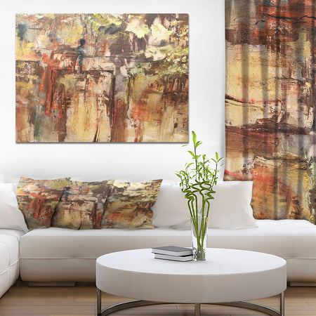Grapes in Wooden Wall - Contemporary Painting Print on Wrapped Canvas