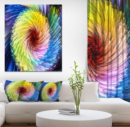 Virtual Vibrant Vortex - Contemporary Art on wrapped Canvas