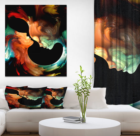 Realms of Paint - Abstract People Print on Wrapped Canvas