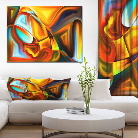 Lights of Passions - Abstract People Print on Wrapped Canvas