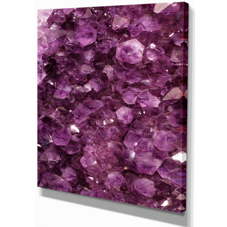 Purple Gems - Stone Photographic on Wrapped Canvas