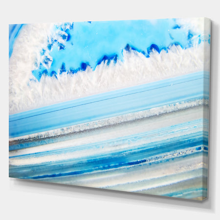 Polished Natural Agate Stone - Stone Photographic on Wrapped Canvas