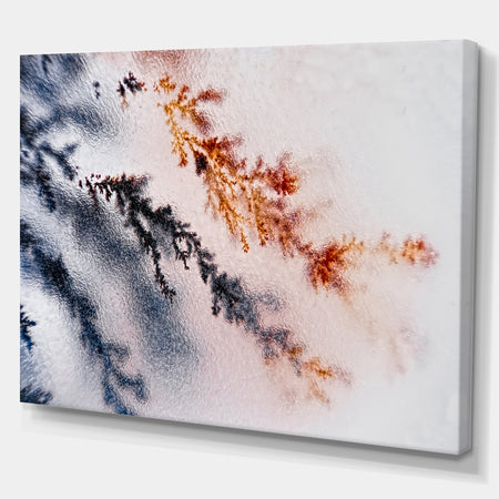 Moss Agate and Dendrite Crystals macro - Stone Photographic on Wrapped Canvas