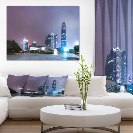 office Building - Cityscapes Photography on Wrapped Canvas
