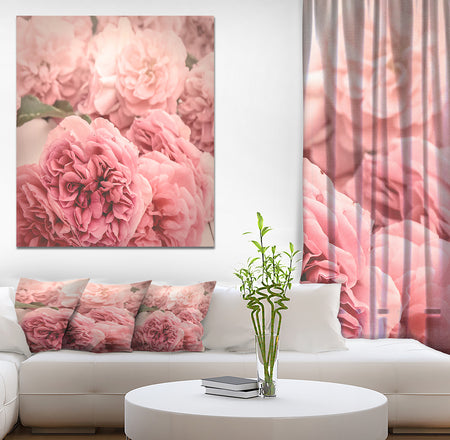 Vintage Style Romantic Roses - Floral photography on Wrapped Canvas