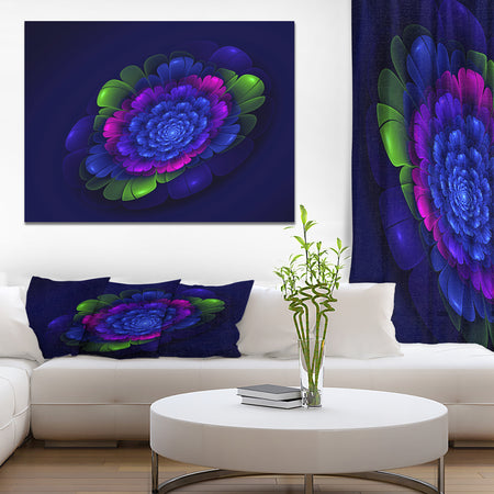 Fractal Summer Abstract flower - Art on wrapped Canvas