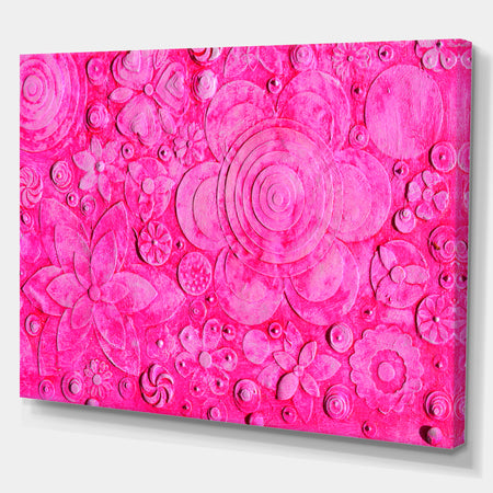 Summer hawaiin Flowers - Digital Art on wrapped Canvas
