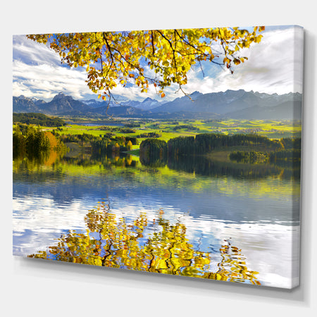 Wide panorama landscape in Bavaria - Landscapes photography on wrapped Canvas