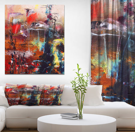 Abstract oil Painting - Landscapes Painting Print on Wrapped Canvas