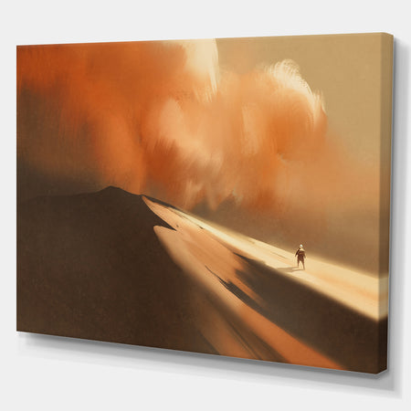 Desert Sandstorm - Landscapes Photography on wrapped Canvas