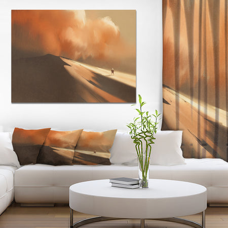 Desert Sandstorm - Landscapes Photography on wrapped Canvas