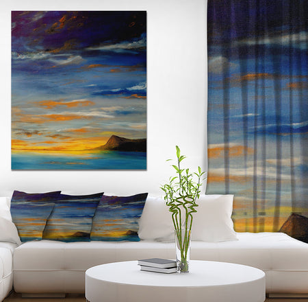 Distant Mountain - Landscapes Photography on wrapped Canvas