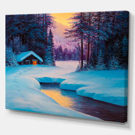 Winter forest - Landscapes Photography on wrapped canvas