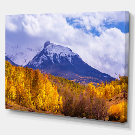 Picturesque Autumn in Colorado - Landscapes Photography on wrapped canvas