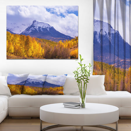 Picturesque Autumn in Colorado - Landscapes Photography on wrapped canvas