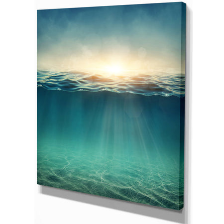 Underwater Abstract - Abstract Sea & Shore Photographic on wrapped Canvas