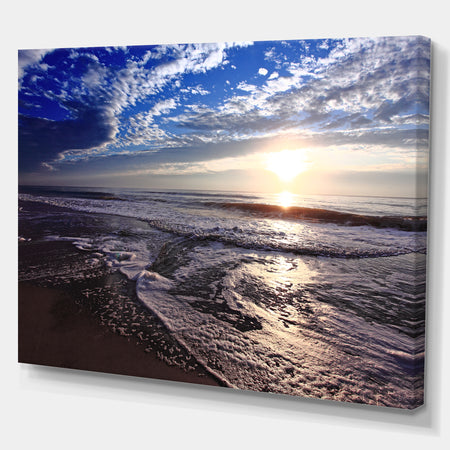 Sunset in Tropical Ocean Water - Sea & Shore Photography on wrapped Canvas
