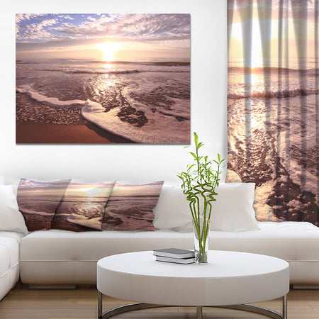 Sunrise at the Beach - Sea & Shore Photography on wrapped Canvas