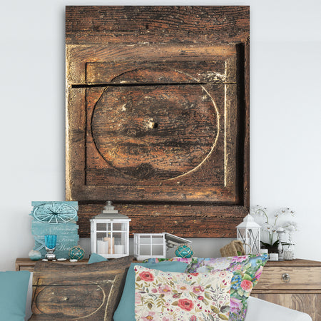 Detail of Old Wooden Door - Vintage Canvas Art