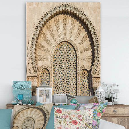 Morocco Mosque Door - Vintage Gallery-wrapped Canvas