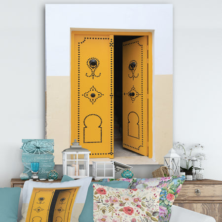 Decorative Doors of Tunisia - Vintage Gallery-wrapped Canvas