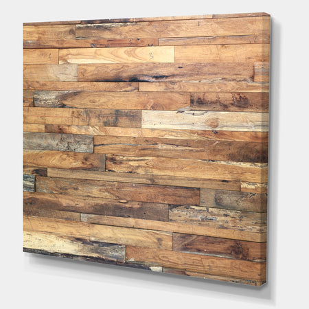 Brown Wood Texture - Modern & Contemporary Gallery-wrapped Canvas